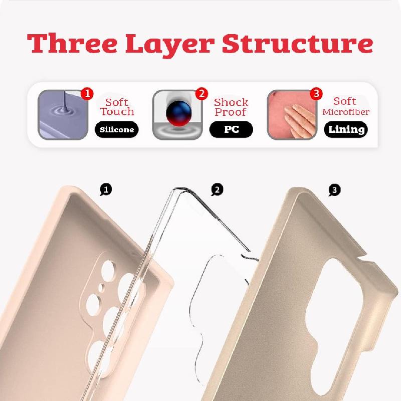 Samsung Galaxy S23 Ultra Compatible Case Cover With Premium Silicone(3)
