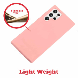 Samsung Galaxy S23 Ultra Compatibility Case Cover With Soft Feeling Jelly Cover - Pink Sand-3