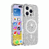 iPhone 16 Plus Compatible Case Cover With Shockproof Transparent Case Compatible With MagSafe Technology - Shiny Clear