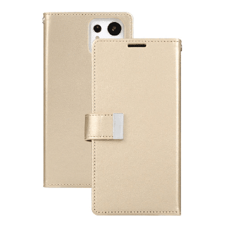 Samsung Galaxy S23 Ultra Compatible Case Cover With Premium Rich Diary - Gold