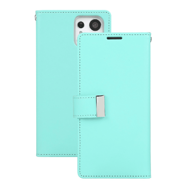 Samsung Galaxy S23 Ultra Compatible Case Cover With Premium Rich Diary - Mint