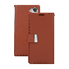 Samsung Galaxy S23 Plus Compatible Case Cover with Mercury Blue Moon Diary Wallet - Brown