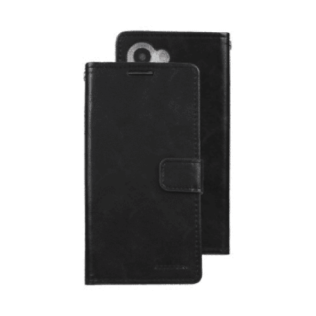 Samsung Galaxy S23 Plus Compatible Case Cover with Mercury Blue Moon Diary Wallet - Black