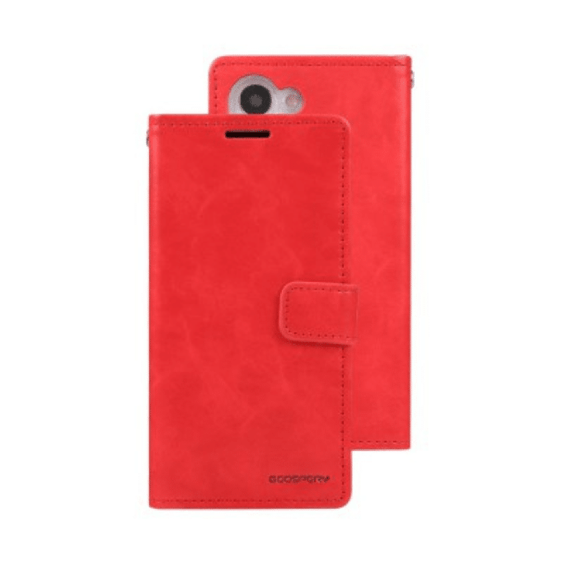 Samsung Galaxy S23 Plus Compatible Case Cover with Mercury Blue Moon Diary Wallet - Red
