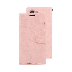 Samsung Galaxy S23 Compatible Case Cover with Mercury Blue Moon Diary Wallet - Rose Gold