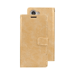 Samsung Galaxy S23 Compatible Case Cover with Mercury Blue Moon Diary Wallet - Rose Gold