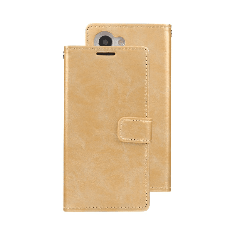 Samsung Galaxy S23 Compatible Case Cover with Mercury Blue Moon Diary Wallet - Rose Gold