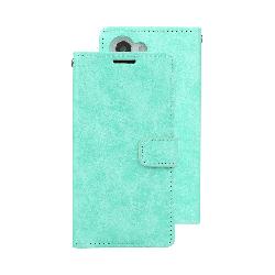 Samsung Galaxy S23 Compatible Case Cover with Mercury Blue Moon Diary Wallet - Mint