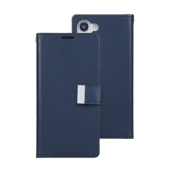 Samsung Galaxy S23 Compatible Case Cover with Mercury Blue Moon Diary Wallet - Navy