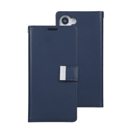Samsung Galaxy S23 Compatible Case Cover with Mercury Blue Moon Diary Wallet - Navy