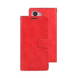 Samsung Galaxy S23 Compatible Case Cover with Mercury Blue Moon Diary Wallet - Red