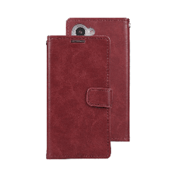 Samsung Galaxy S23 Compatible Case Cover with Mercury Blue Moon Diary Wallet - Wine