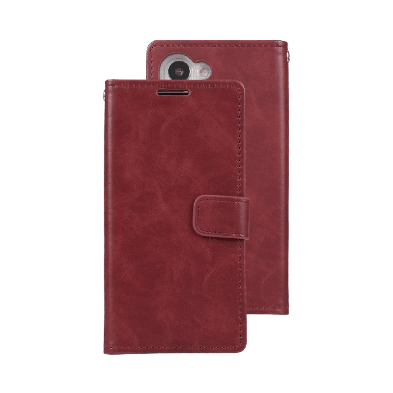 Samsung Galaxy S23 Compatible Case Cover with Mercury Blue Moon Diary Wallet - Wine