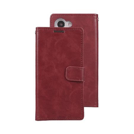 Samsung Galaxy S23 Compatible Case Cover with Mercury Blue Moon Diary Wallet - Wine
