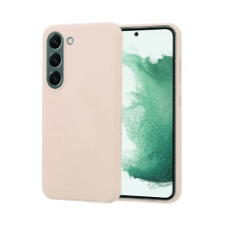 Samsung Galaxy S23 Compatibility Case Cover With Soft Feeling Jelly Cover - Pink Sand