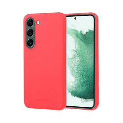 Samsung Galaxy S23 Compatibility Case Cover With Soft Feeling Jelly Cover - Red