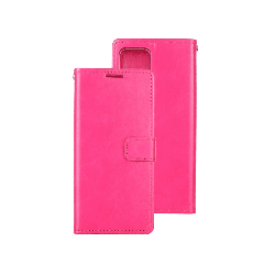 iPhone 16 Plus Compatible Case Cover With Blue Moon Diary And Compatible With Magsafe Technology - HotPink