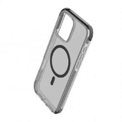 iPhone 16 Pro Compatible Case Cover With Echo Wave Transparent And Compatible With MagSafe Technology - Clear Black