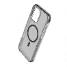 iPhone 16 Pro Compatible Case Cover With Echo Wave Transparent And Compatible With MagSafe Technology - Clear Black