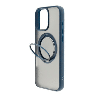 iPhone 16 Pro 360° Rotating Stand Case Cover Ultimate Toughness for Lens and Screen Coverage With Magsafe Compatibility - Navy
