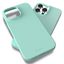 iPhone 16 Pro Compatible Case Cover With Soft Feeling Jelly And Stylish Design - Mint