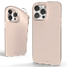 iPhone 16 Pro Compatible Case Cover With Soft Feeling Jelly And Stylish Design - Pink Sand
