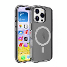 iPhone 16 Pro Max Compatible Case Cover With Shockproof Transparent Case Compatible With MagSafe Technology - Transparent