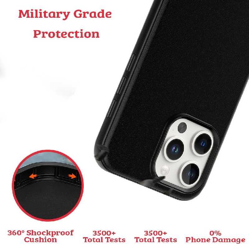 iPhone 16 Protective Shockproof Case Cover Strong, Drop Protection, Screen & Camera Lens Guard, And MagSafe Compatible(2)