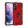 Samsung Galaxy S22 Plus Compatible Case Cover With Shockproof Rotating Metal Ring Holder Armor Case - Red