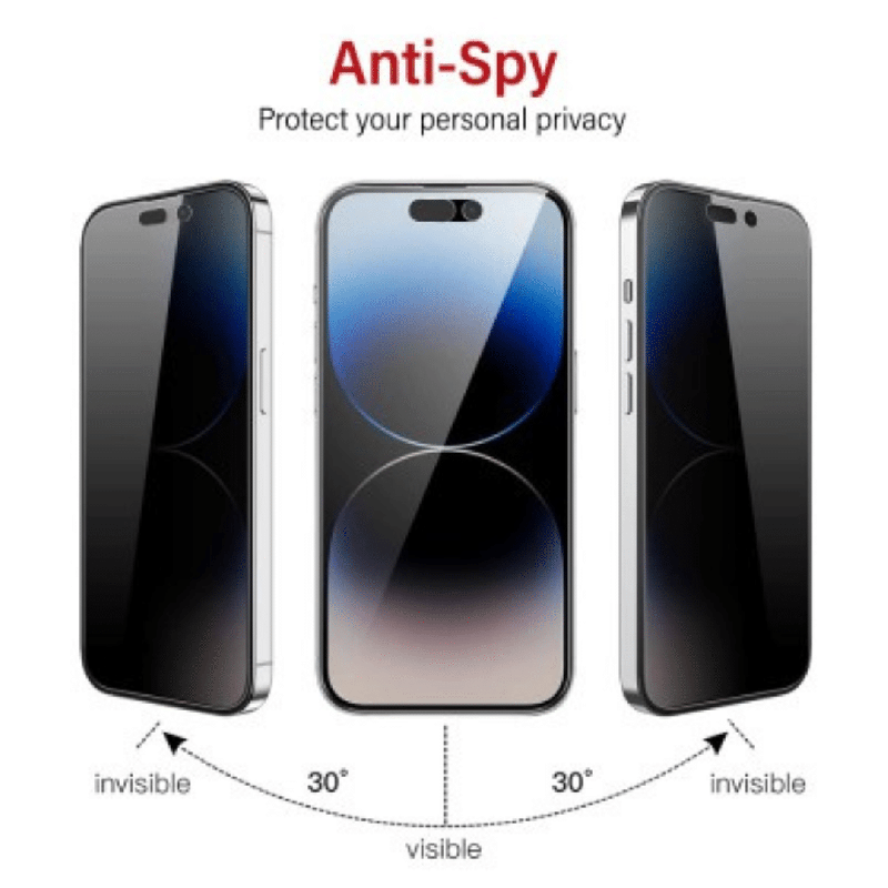 9H Privacy Tempered Glass Screen Protector