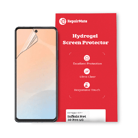 Infinix Hot 50 Pro 4G Compatible Hydrogel Screen Protector Full Cover