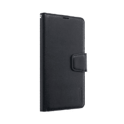iPhone 16 Pro Max Compatible Case Cover With PU Flip Leather Wallet - Black