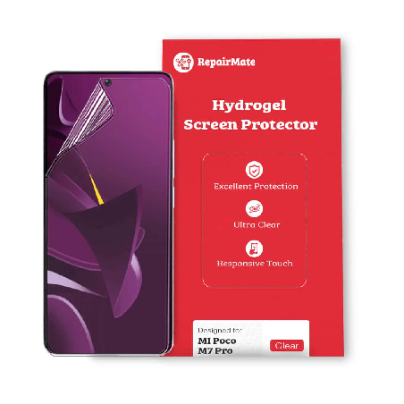 MI Poco M7 Pro Premium HD Hydrogel Screen Protector Seamless Fit