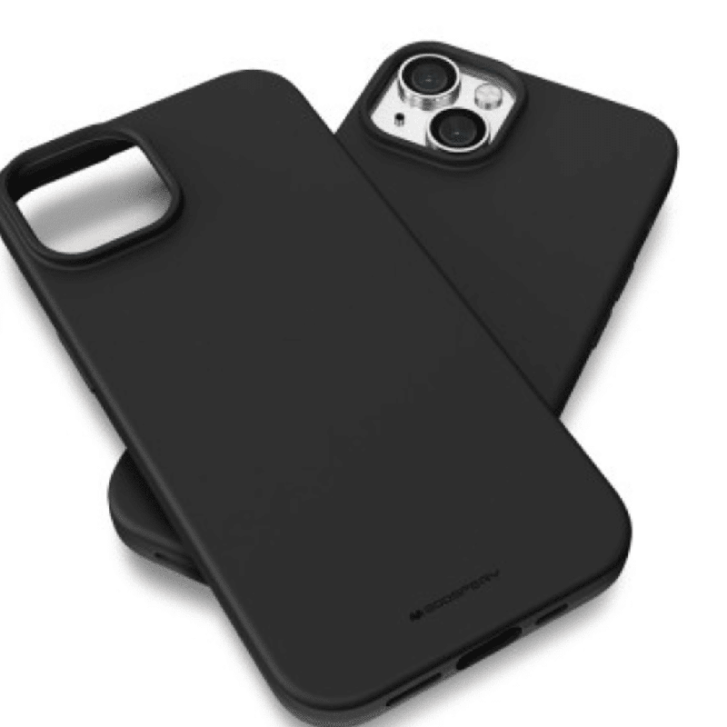 iPhone 16 Shock Absorption Silicone Jelly Case Cover: Soft & Durable, Drop-Tested With Camera & Screen Protection - Black