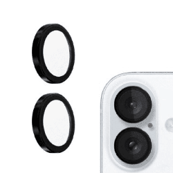 iPhone 16 Best Quality Camera Lens Protector for Rear Camera Adhesive & Anti-Fingerprint, Compatible with Cases with Wide Camera