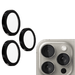 iPhone 16 Best Quality Camera Lens Protector for Rear Camera Adhesive & Anti-Fingerprint, Compatible with Cases with Wide Camera