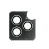 iPhone 16 Pro Best Quality Camera Lens Protector for Rear Camera: Adhesive & Anti-Fingerprint, Compatible with Cases with Wide C