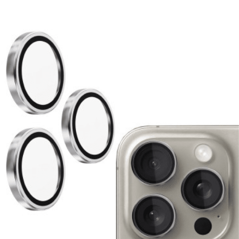 iPhone 16 Best Quality Camera Lens Protector for Rear Camera Adhesive & Anti-Fingerprint, Compatible with Cases with Wide Camera