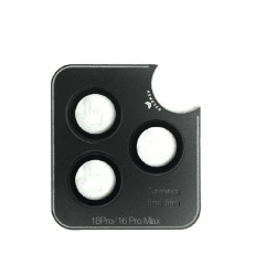 iPhone 16 Pro Best Quality Camera Lens Protector for Rear Camera: Adhesive & Anti-Fingerprint, Compatible with Cases with Wide C