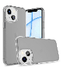 iPhone 15 Strong Drop-Resistant Case Cover: Shock & Scratch Protection with Wireless Charging Compatibility - Clear Black