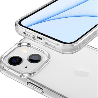 iPhone 15 Strong Drop-Resistant Case Cover Shock & Scratch Protection with Wireless Charging Compatibility - Clear Black (2)