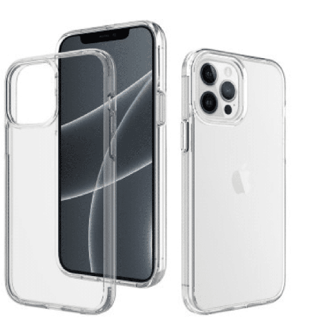 iPhone 15 Pro Strong Drop-Resistant Case Cover: Shock & Scratch Protection with Wireless Charging Compatibility - Transparent