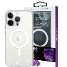 iPhone 15 Clear Heavy-Duty Protection Case Cover Shiny Glitter, Scratch Resistant with Screen & Rear Camera Lens Protection, & M