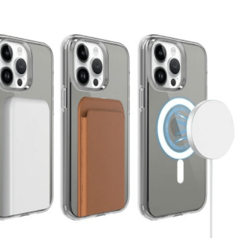 iPhone 15 Clear Heavy-Duty Protection Case Cover Shiny Glitter, Scratch Resistant with Screen & Rear Camera Lens Protection, & M