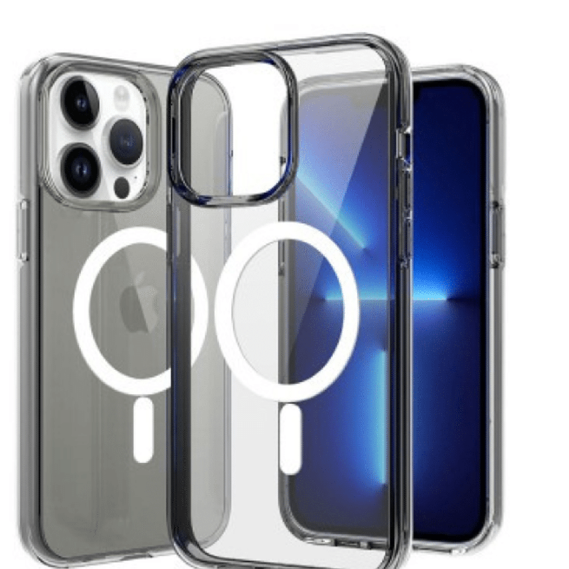 iPhone 15 Clear Heavy-Duty Protection Case Cover: Scratch Resistant with Screen & Rear Camera Lens Protection, & MagSafe Compati