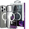 iPhone 15 Clear Heavy-Duty Protection Case Cover Shiny Glitter, Scratch Resistant with Screen & Rear Camera Lens Protection, & M