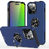 iPhone 15 Pro Max Anti-Shock Magnetic Ring Holder Case Cover: Full 360° Protection With Magnetic Adhesion For Fall Prevention - 