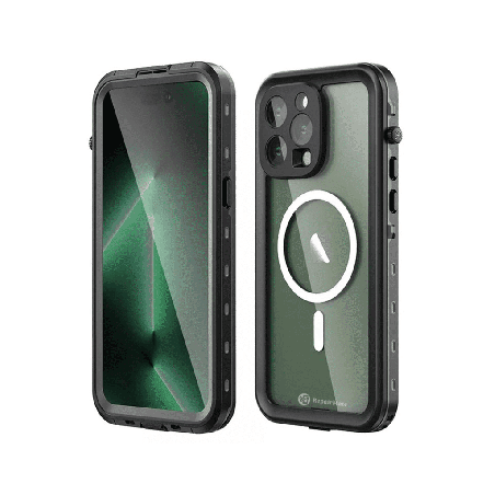 iPhone 15 Shock-Resistant Case: Tough & Wear-Resistant, IP68 Rated Waterproof with MagSafe Compatibility