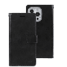 iPhone 15 Pro PU Leather Shock Absorption Flip Wallet Case Cover with Full Front Cover & Metal Snap-On Fastener, Multiple Card H