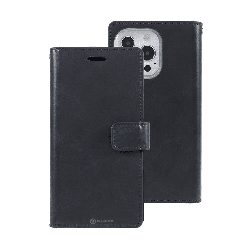 iPhone 15 Pro Max PU Leather Shock Absorption Flip Wallet Case Cover with Full Front Cover & Metal Snap-On Fastener, Multiple Ca